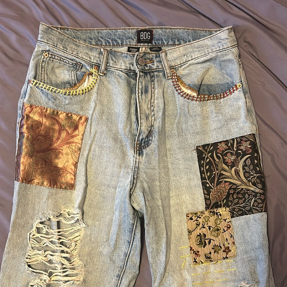 BDG patchwork denim Cowboy Jeans